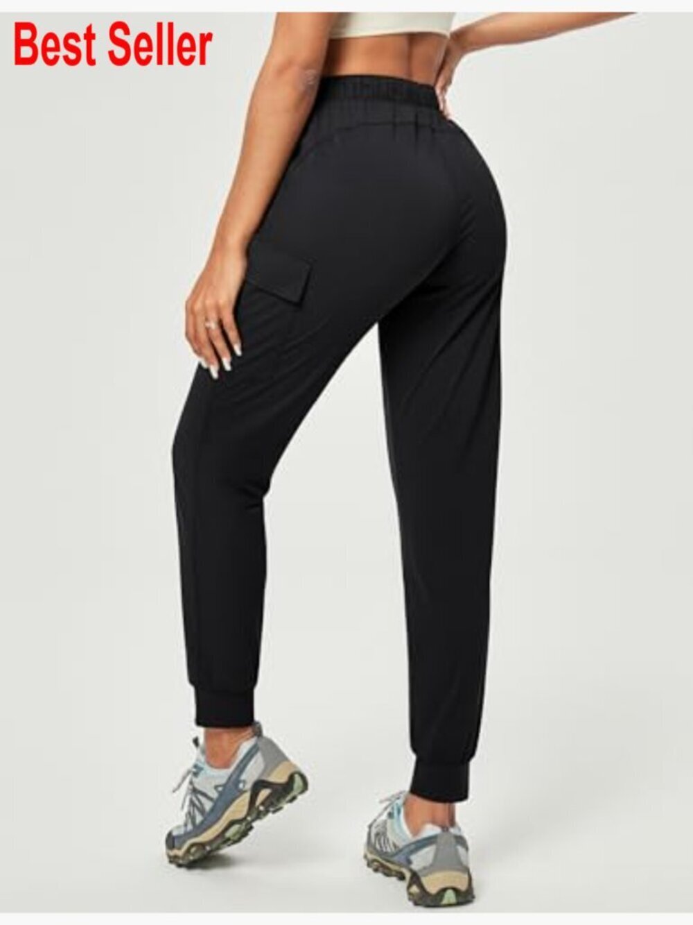 Women's Hiking Cargo Joggers with Pockets Lightweight Stretchy Quick Dry - Picture 2 of 7